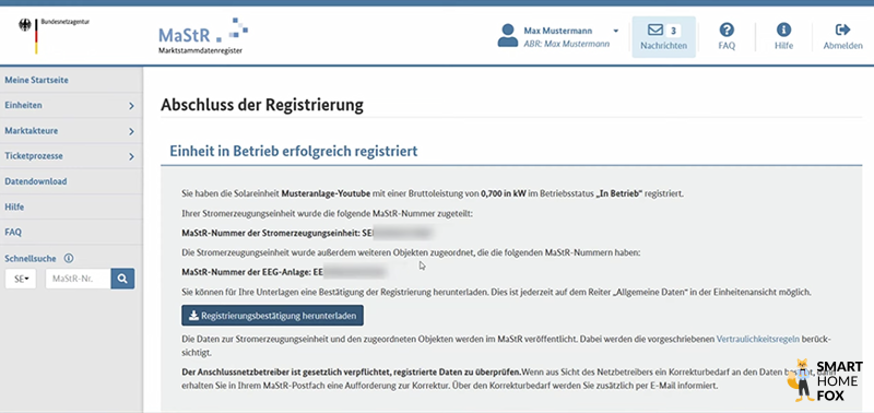 Balkonkraftwerk Anmeldung Registrierung Schritt 16